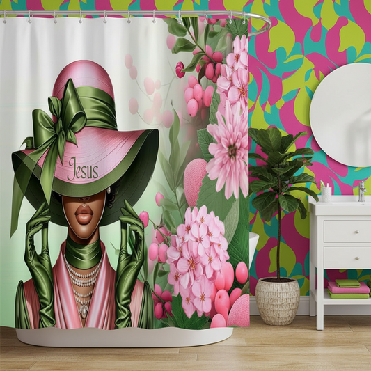 Copycat-Creations Faith-Based Christian Shower Curtain