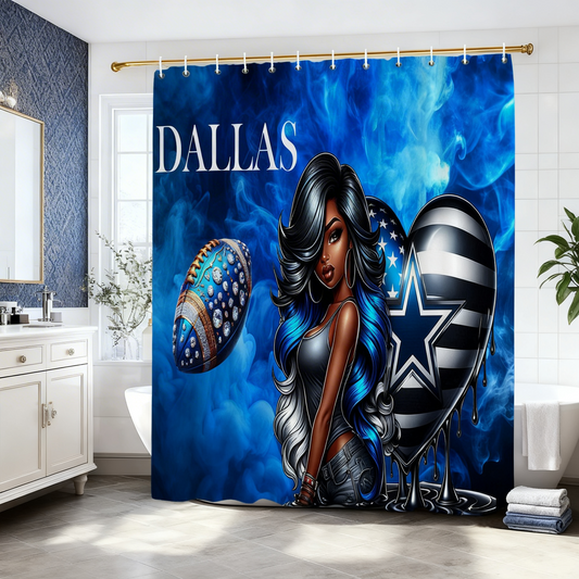 Copycat-Creations Dallas Football Shower Curtain