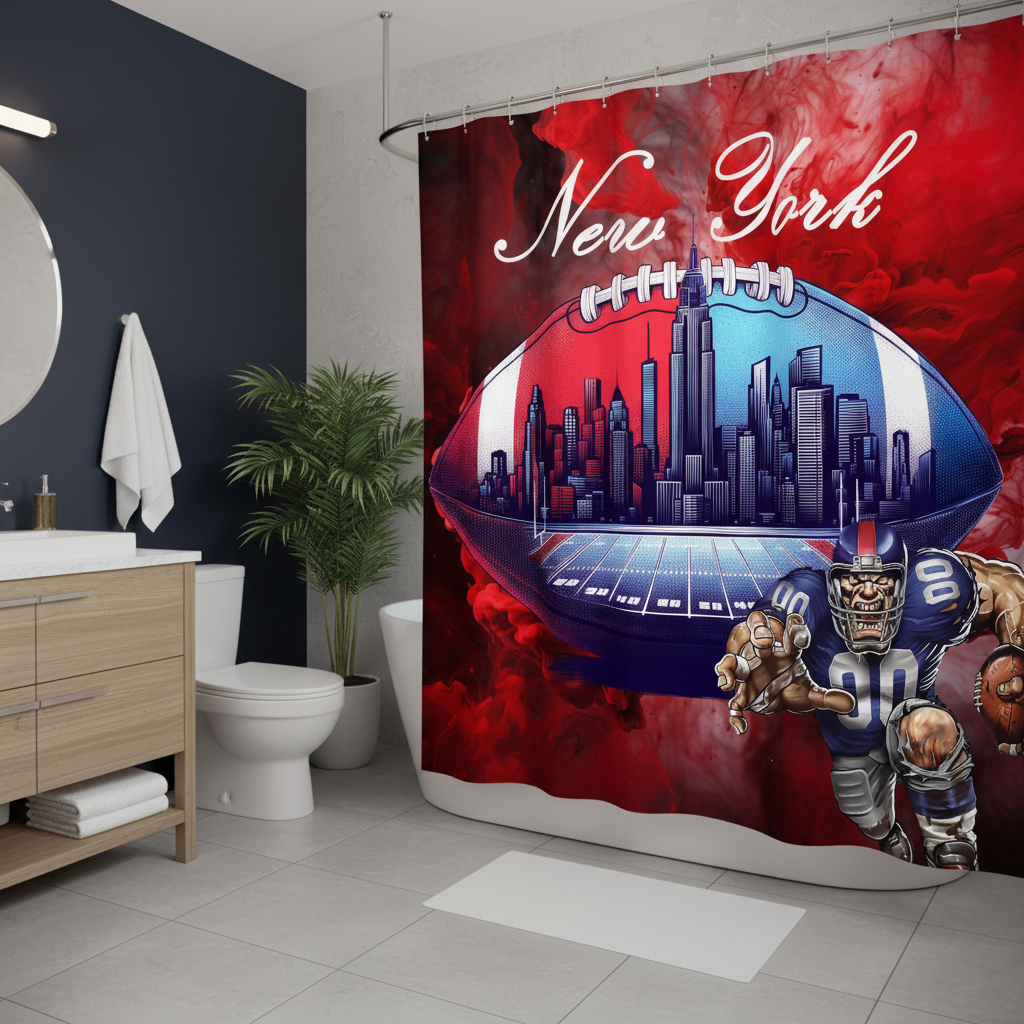 Copycat-Creations New York Football Shower Curtain