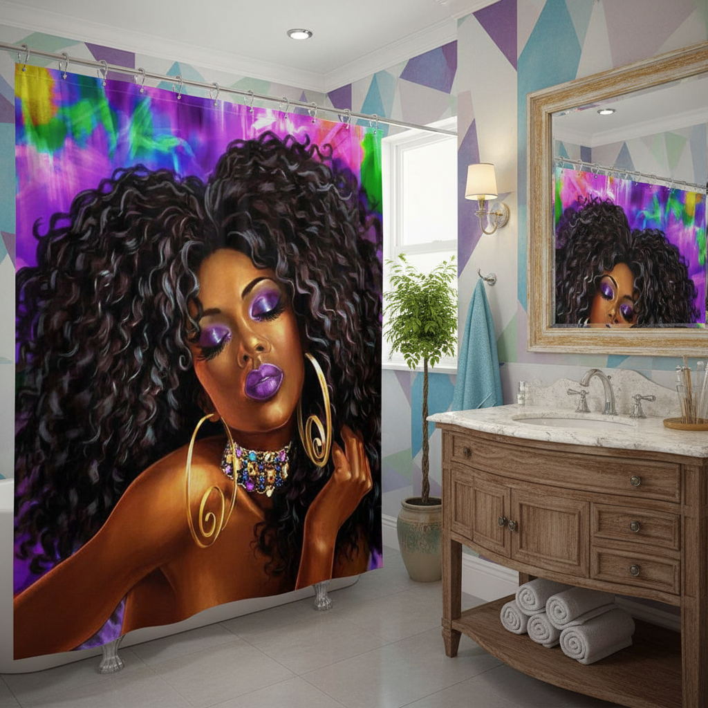 African Nubian Queen Shower Curtain