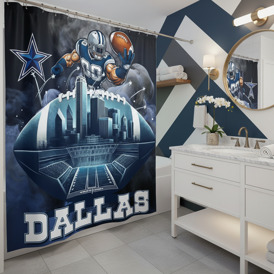 Copycat-Creations Dallas Football Shower Curtain