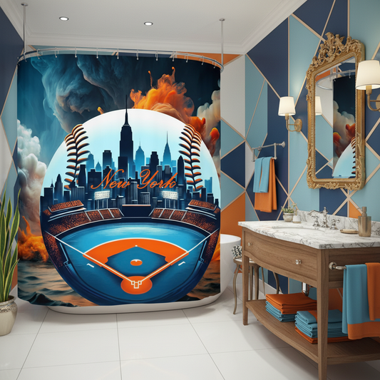 Copycat-Creations New York Baseball Shower Curtain