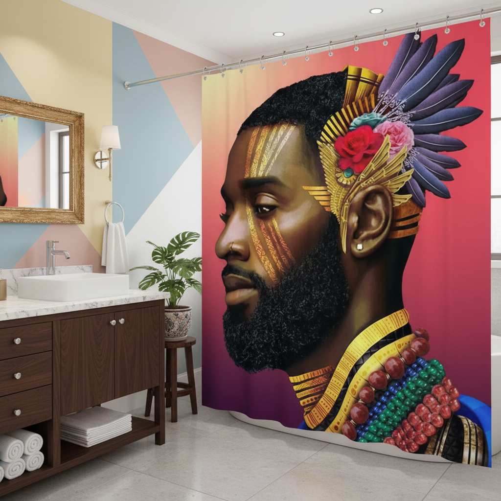 Royalty African King Shower Curtain