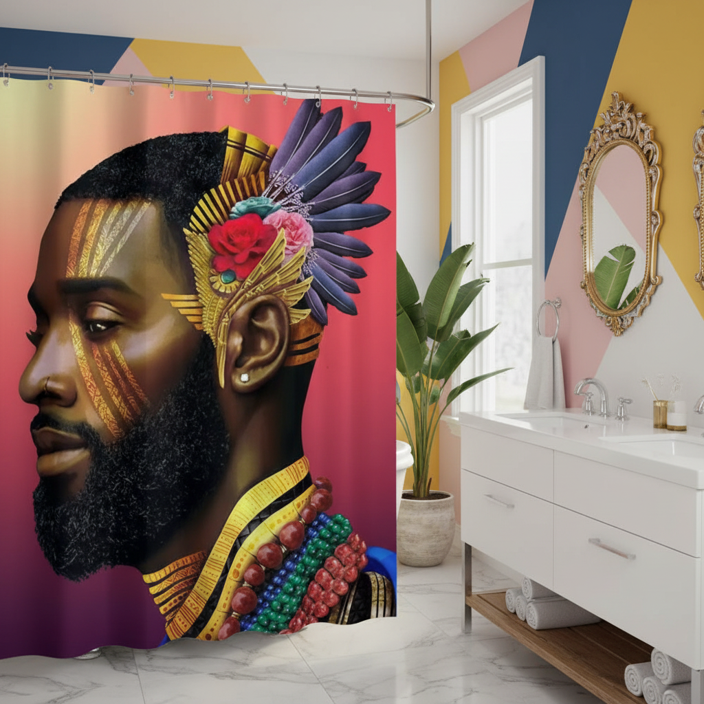 Royalty African King Shower Curtain