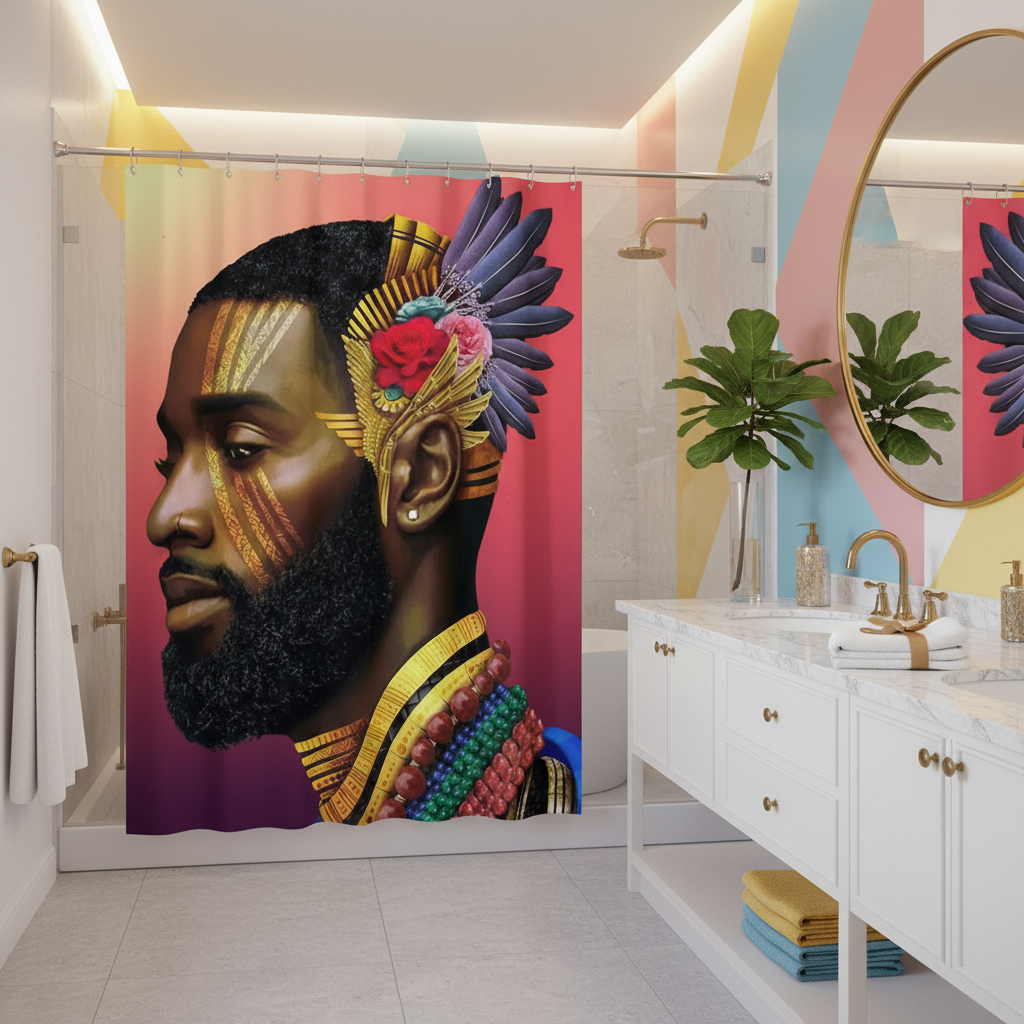 Royalty African King Shower Curtain