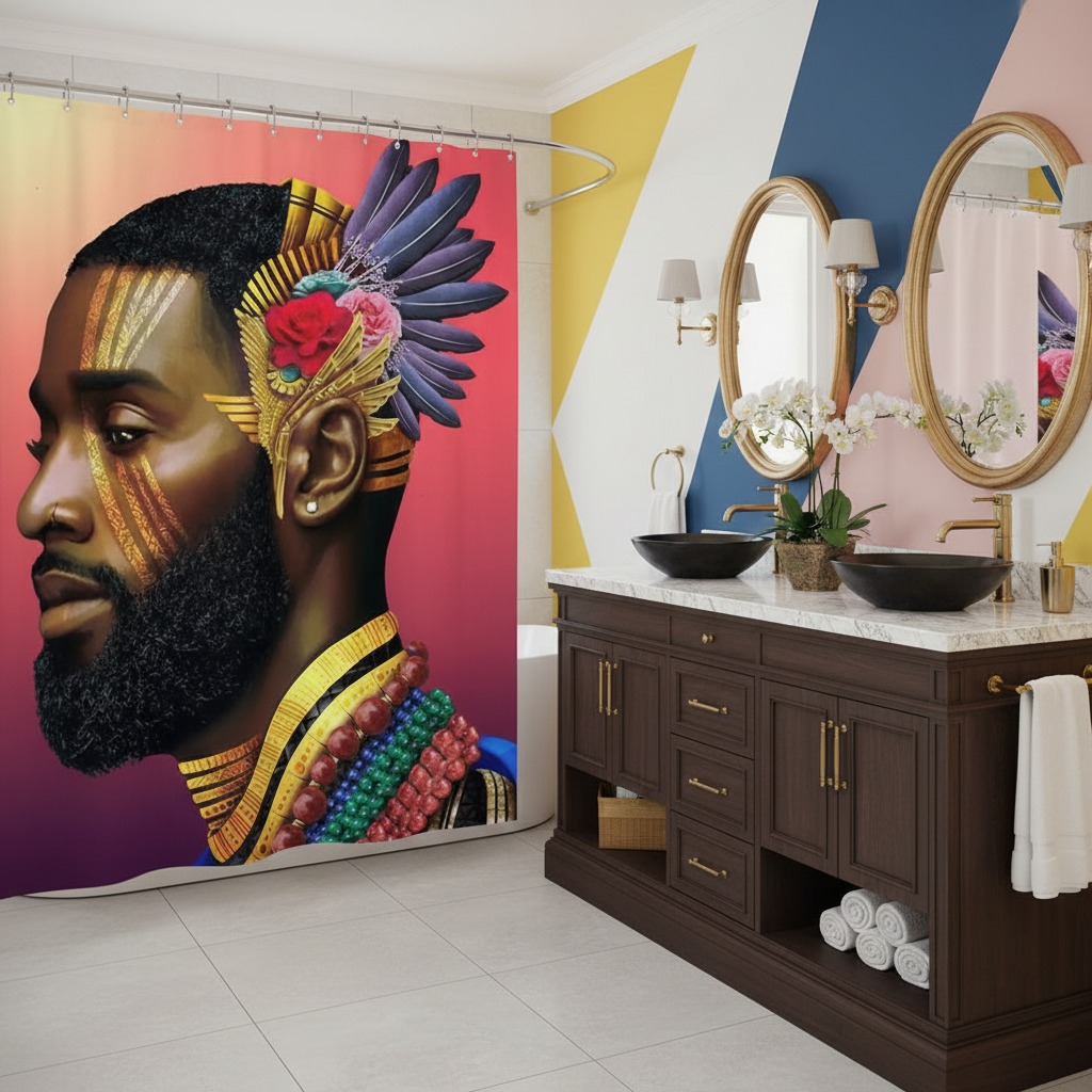 Royalty African King Shower Curtain