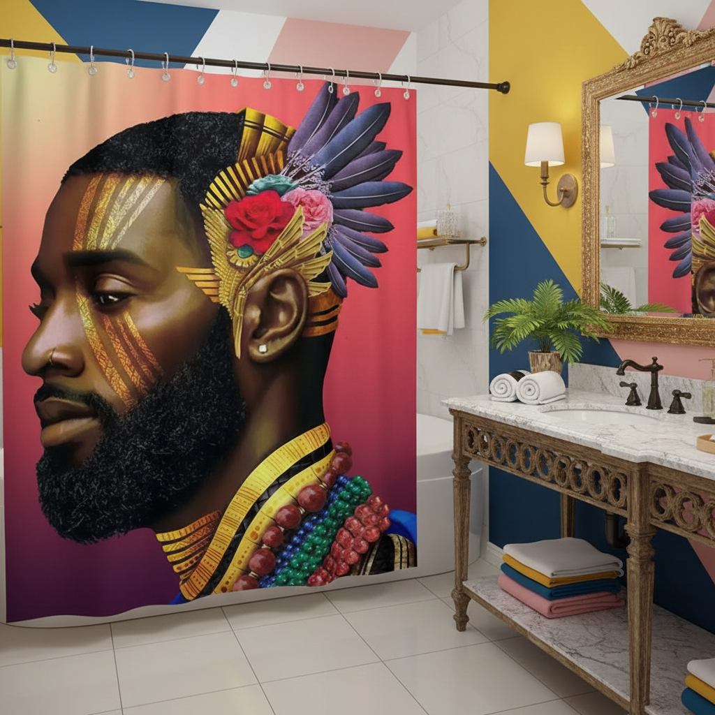 Royalty African King Shower Curtain