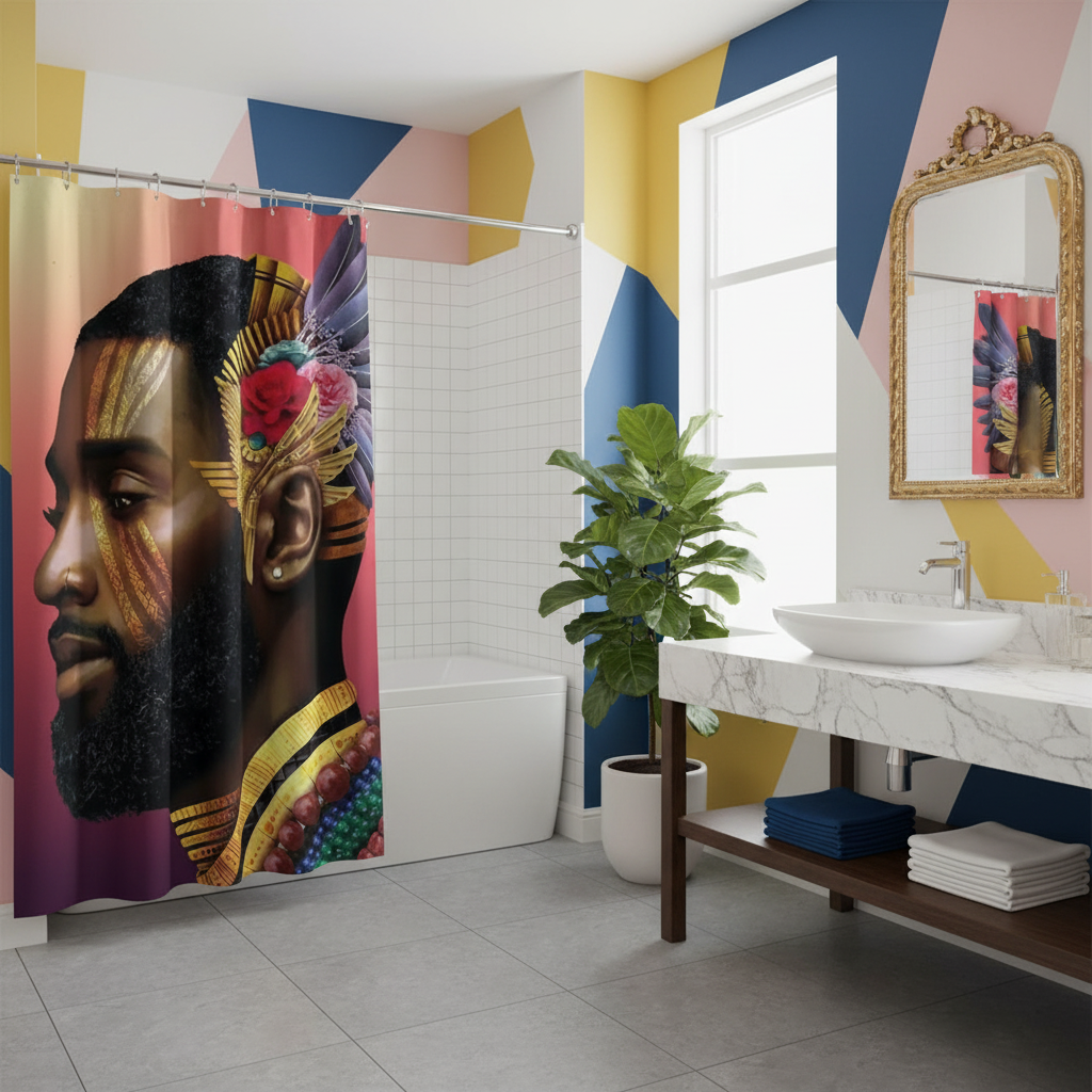 Royalty African King Shower Curtain