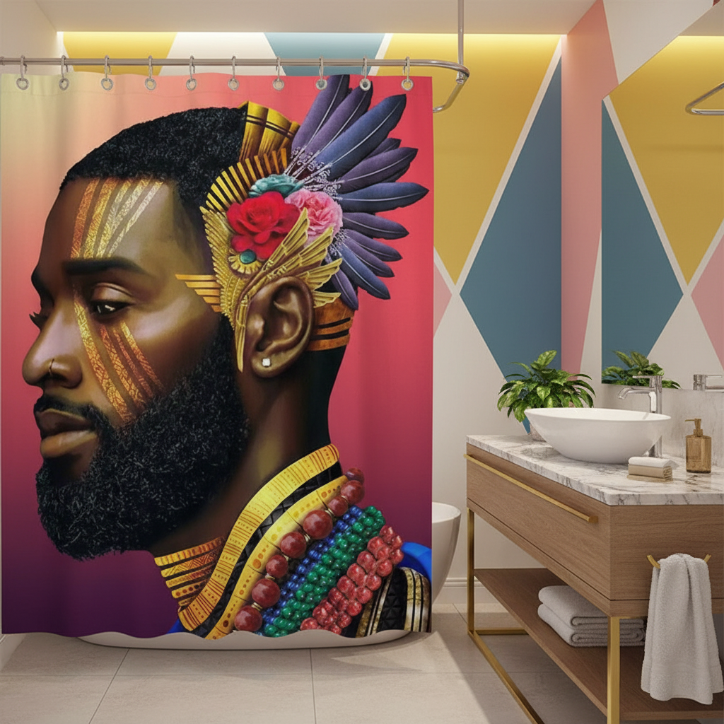 Royalty African King Shower Curtain