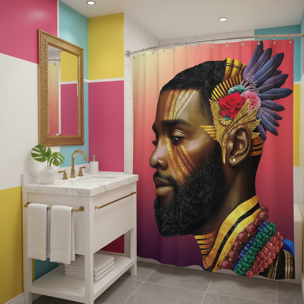 Royalty African King Shower Curtain