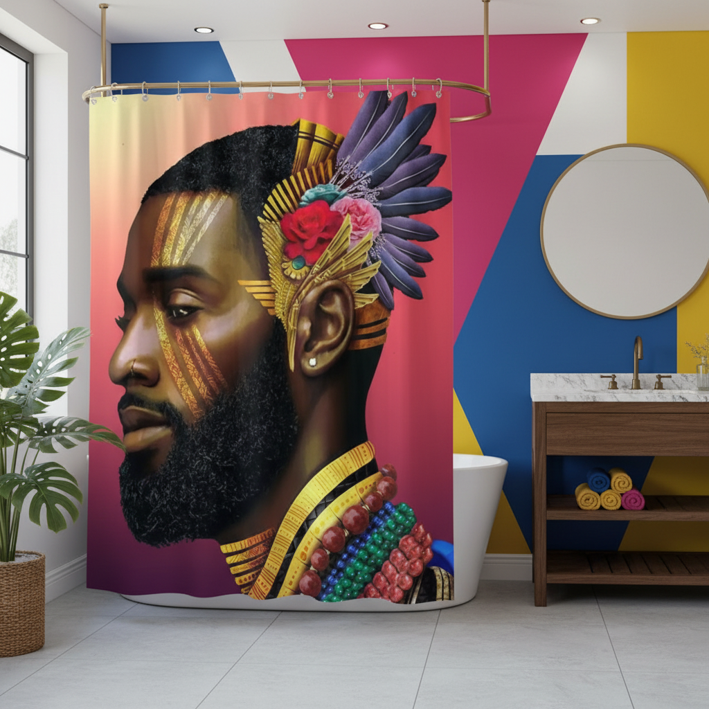 Royalty African King Shower Curtain