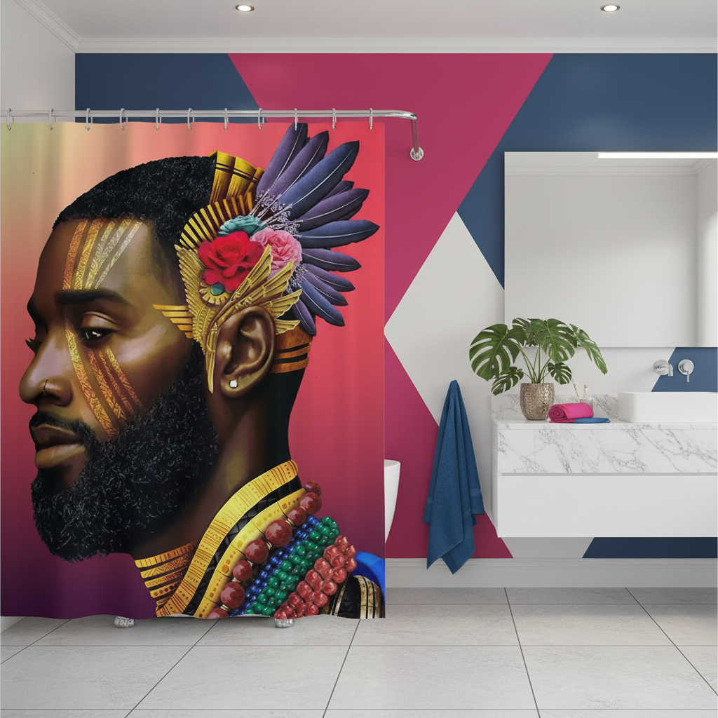 Royalty African King Shower Curtain