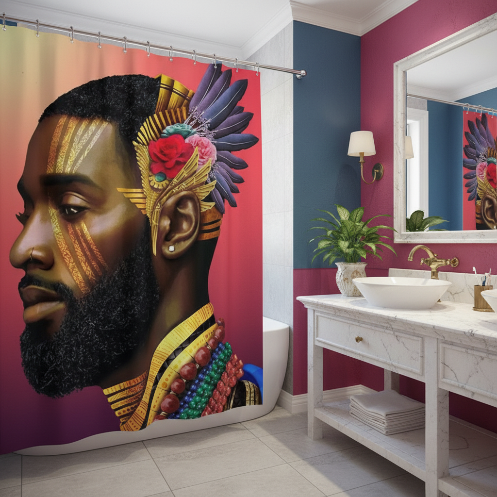 Royalty African King Shower Curtain