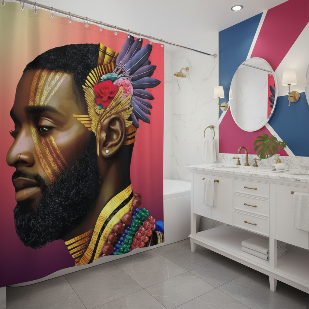 Royalty African King Shower Curtain