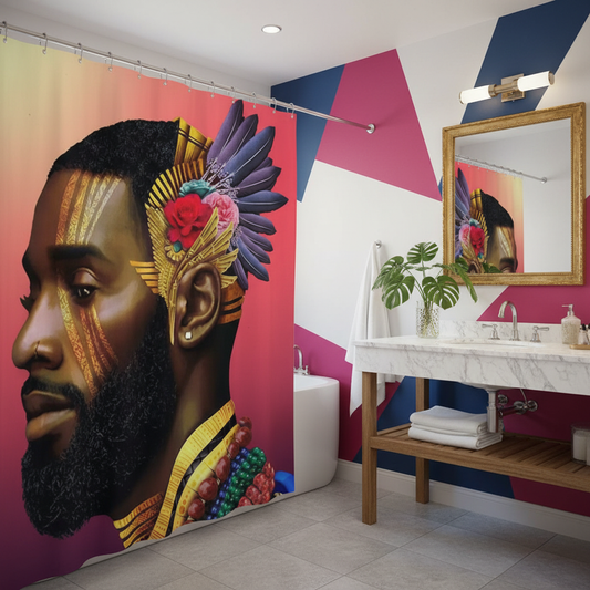Royalty African King Shower Curtain