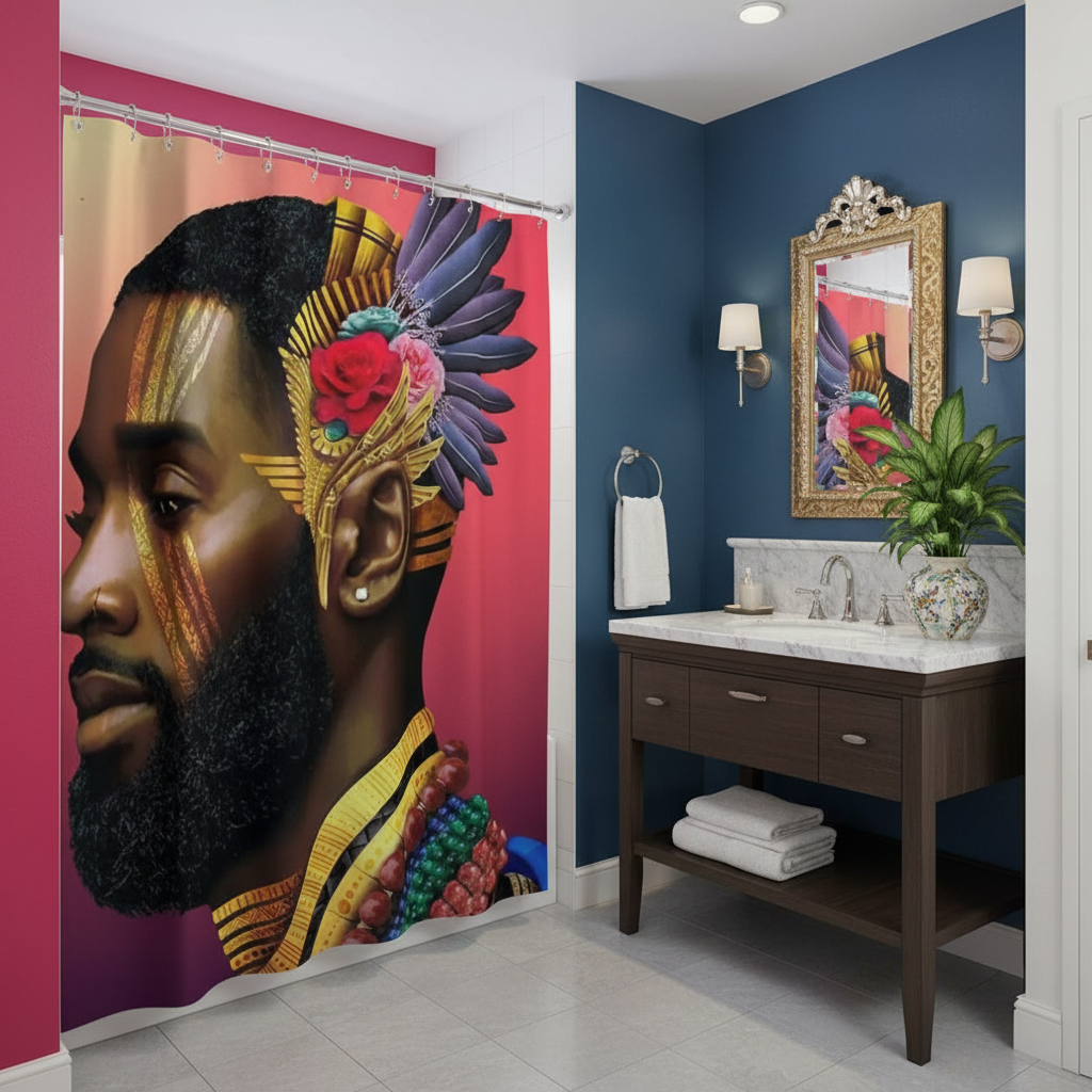 Royalty African King Shower Curtain