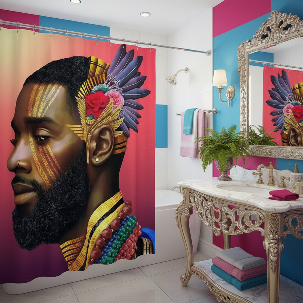 Royalty African King Shower Curtain