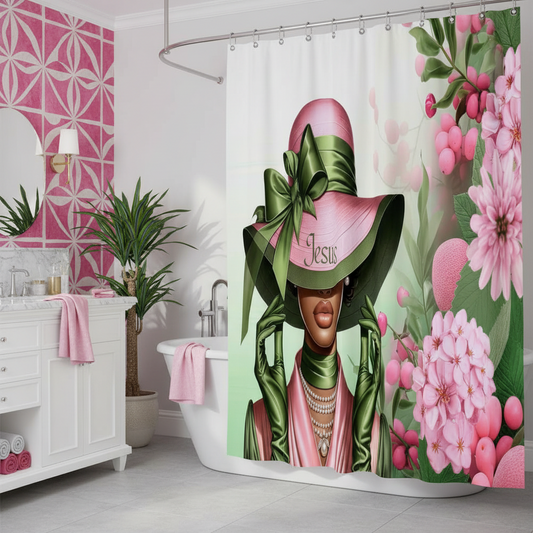 Copycat-Creations Faith-Based Christian Shower Curtain
