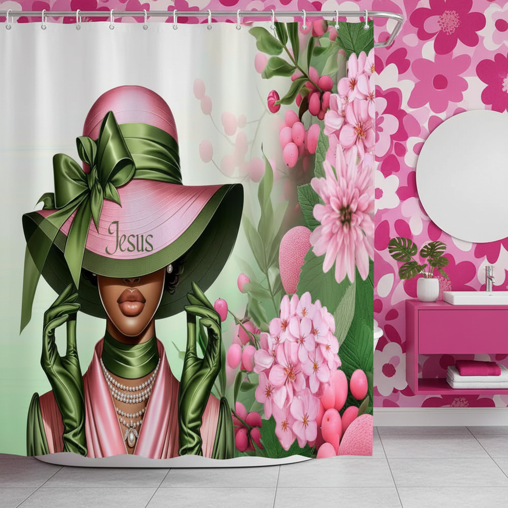 Copycat-Creations Faith-Based Christian Shower Curtain