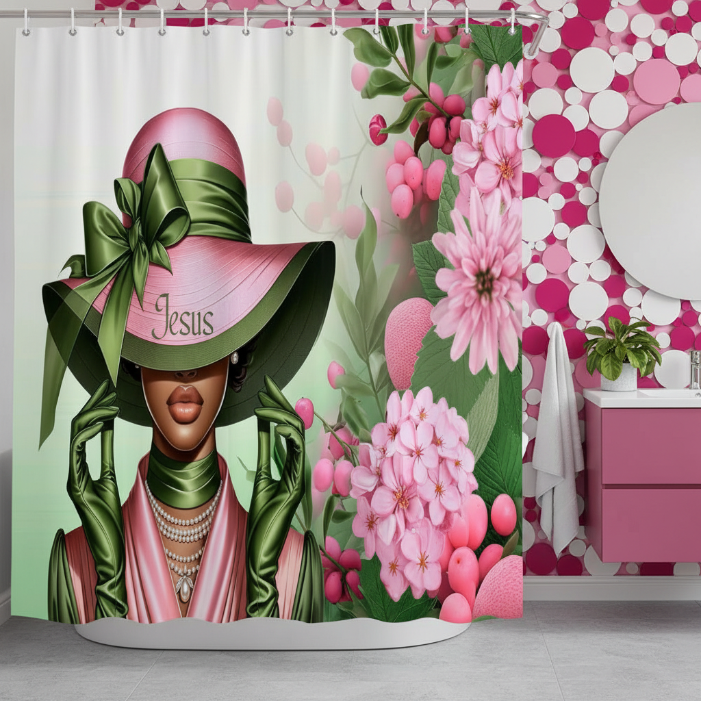 Copycat-Creations Faith-Based Christian Shower Curtain