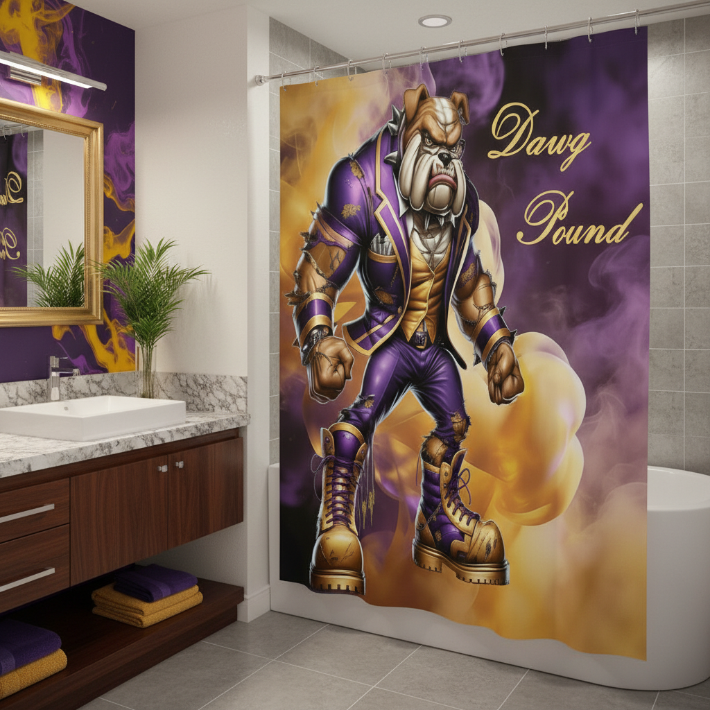 Copycat-Creations Dawg Pound Shower Curtain