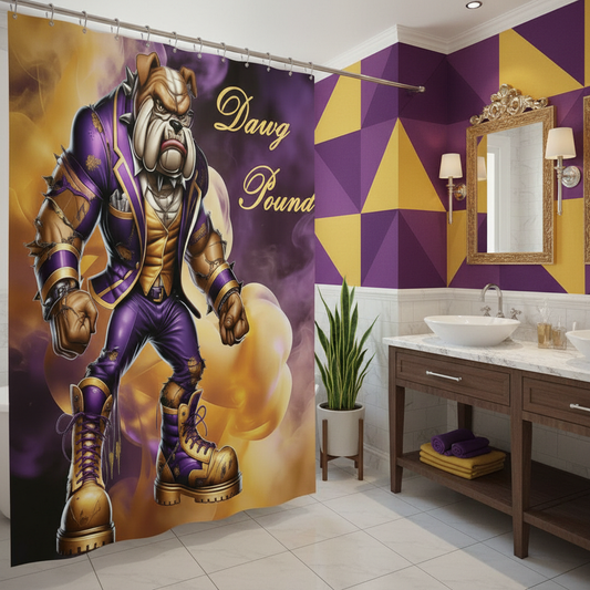 Copycat-Creations Dawg Pound Shower Curtain