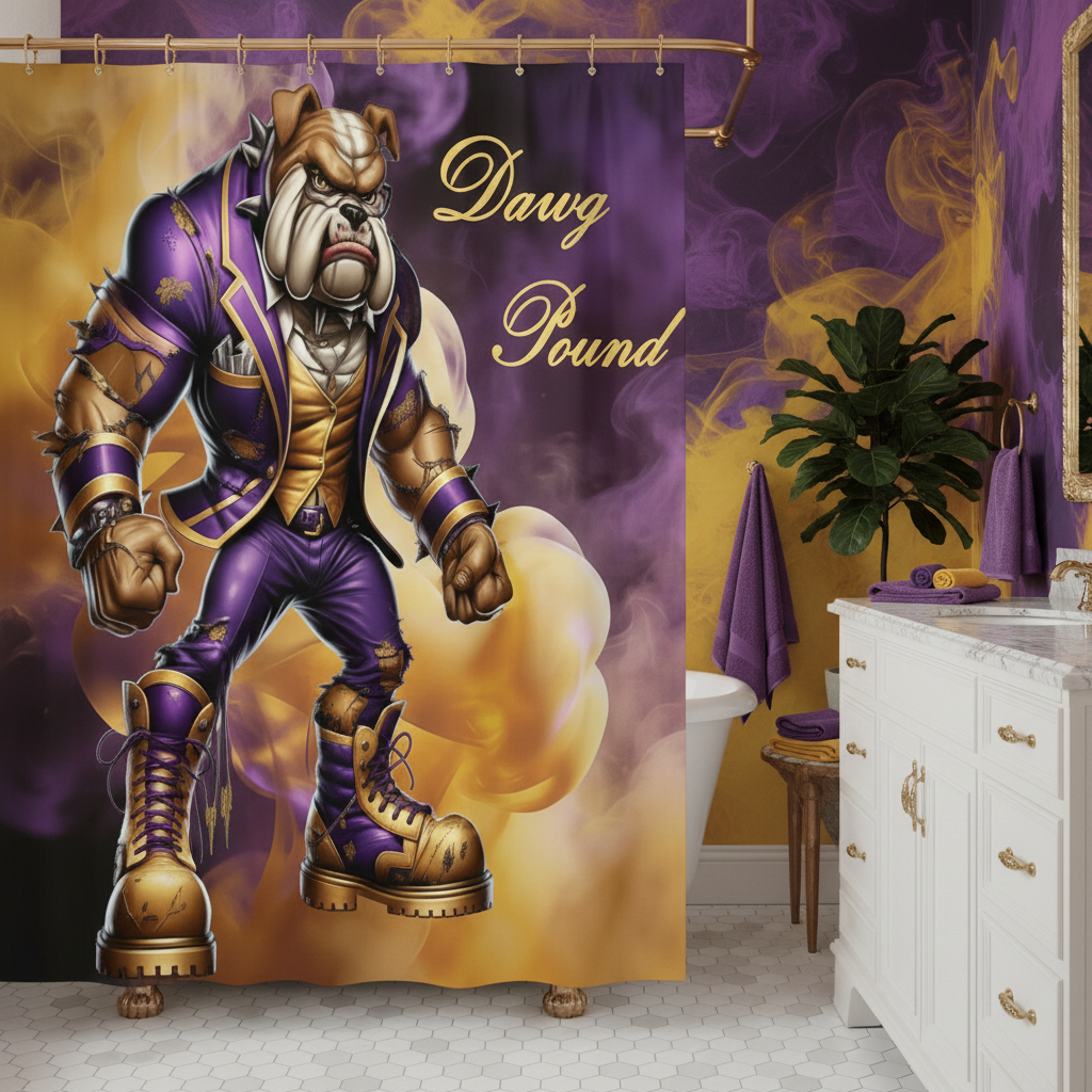 Copycat-Creations Dawg Pound Shower Curtain