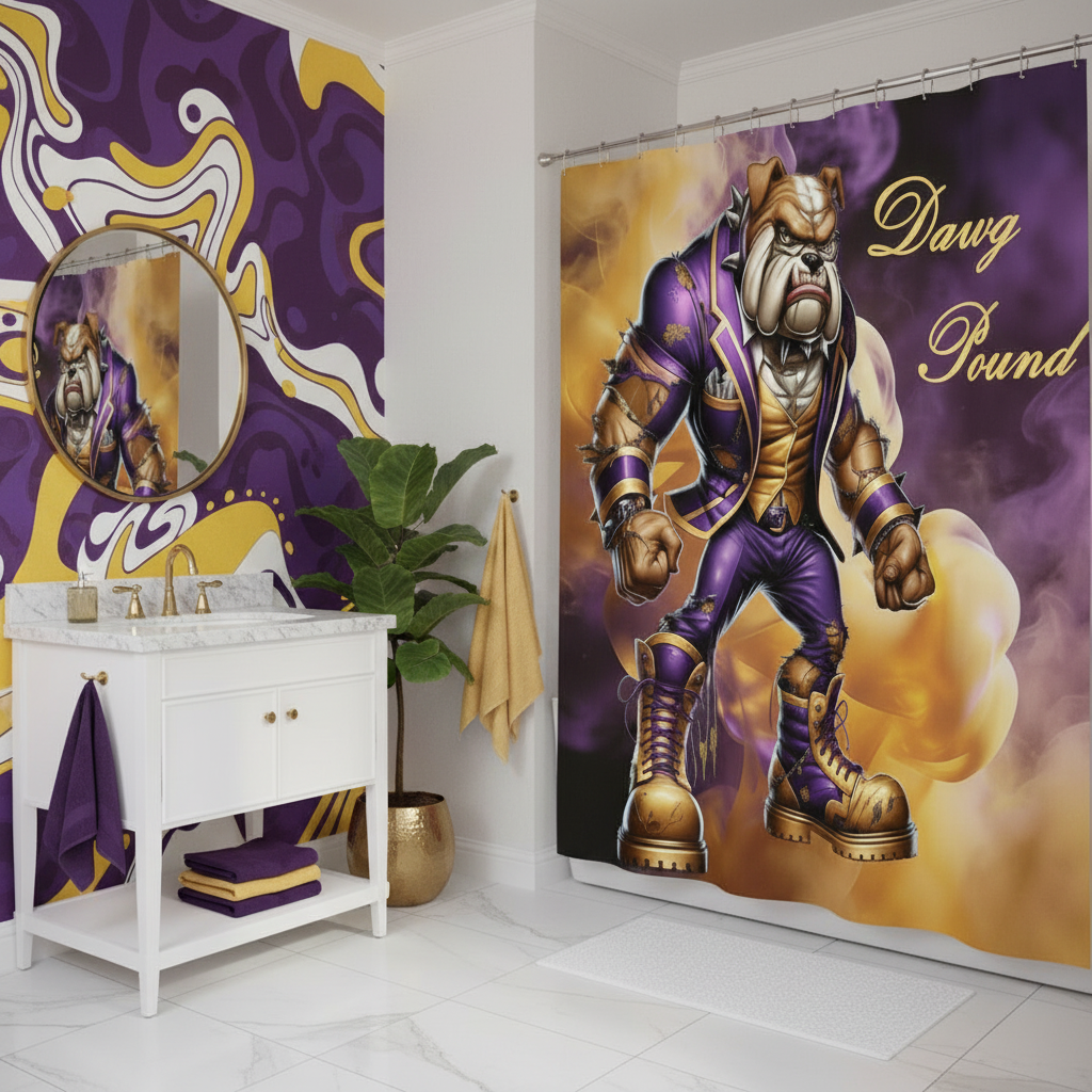 Copycat-Creations Dawg Pound Shower Curtain