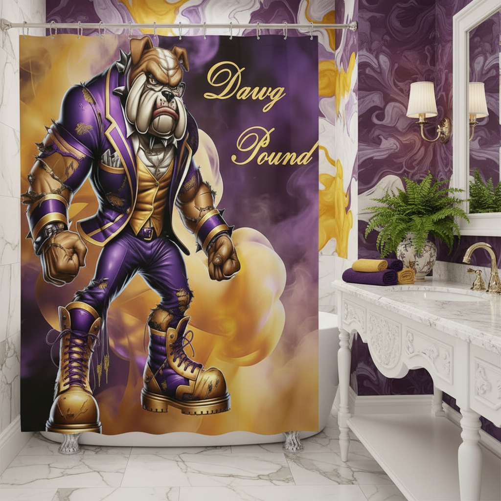 Copycat-Creations Dawg Pound Shower Curtain
