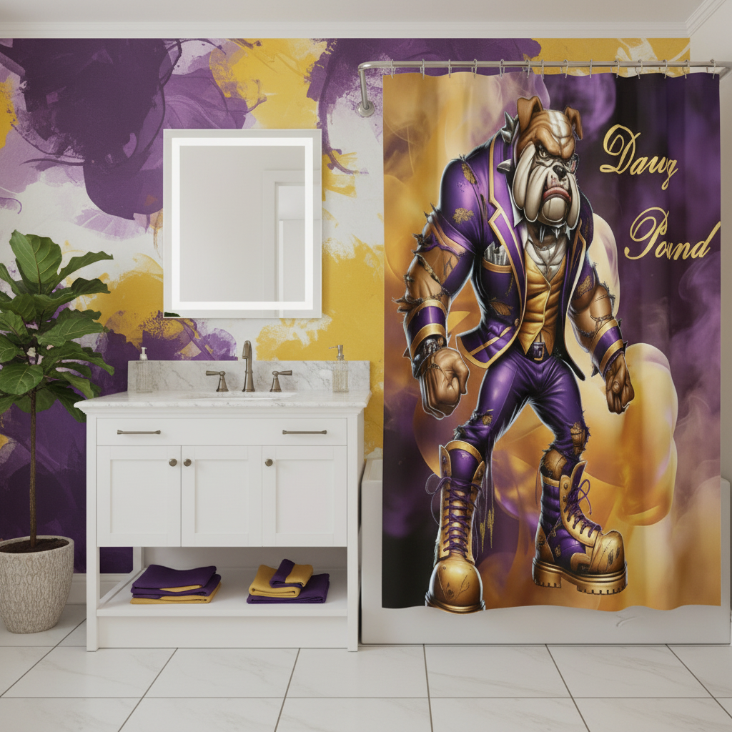 Copycat-Creations Dawg Pound Shower Curtain