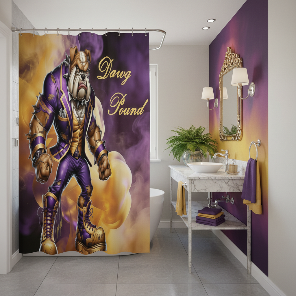 Copycat-Creations Dawg Pound Shower Curtain