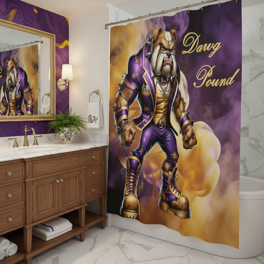 Copycat-Creations Dawg Pound Shower Curtain