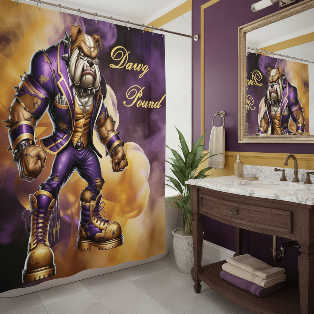Copycat-Creations Dawg Pound Shower Curtain