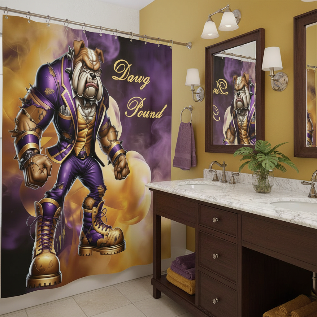 Copycat-Creations Dawg Pound Shower Curtain