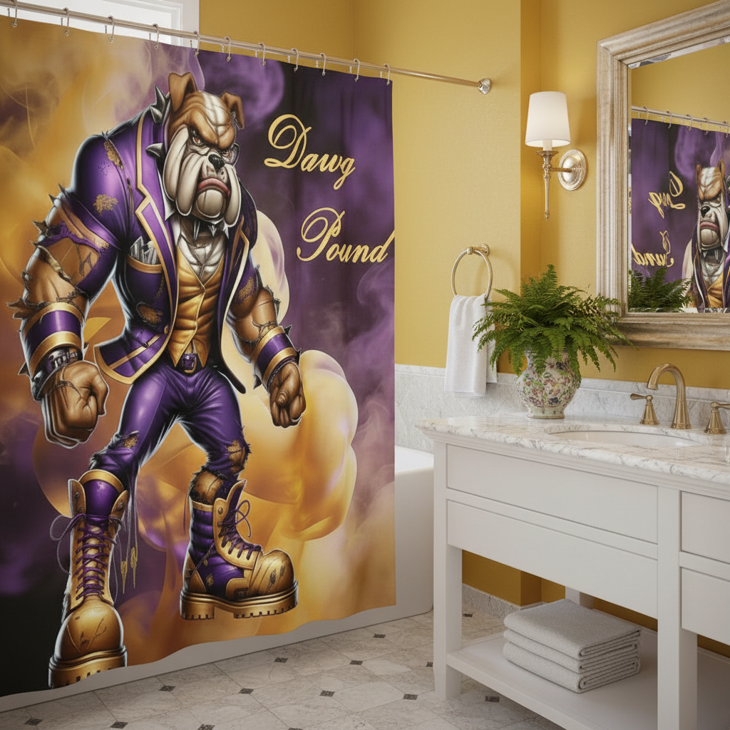 Copycat-Creations Dawg Pound Shower Curtain