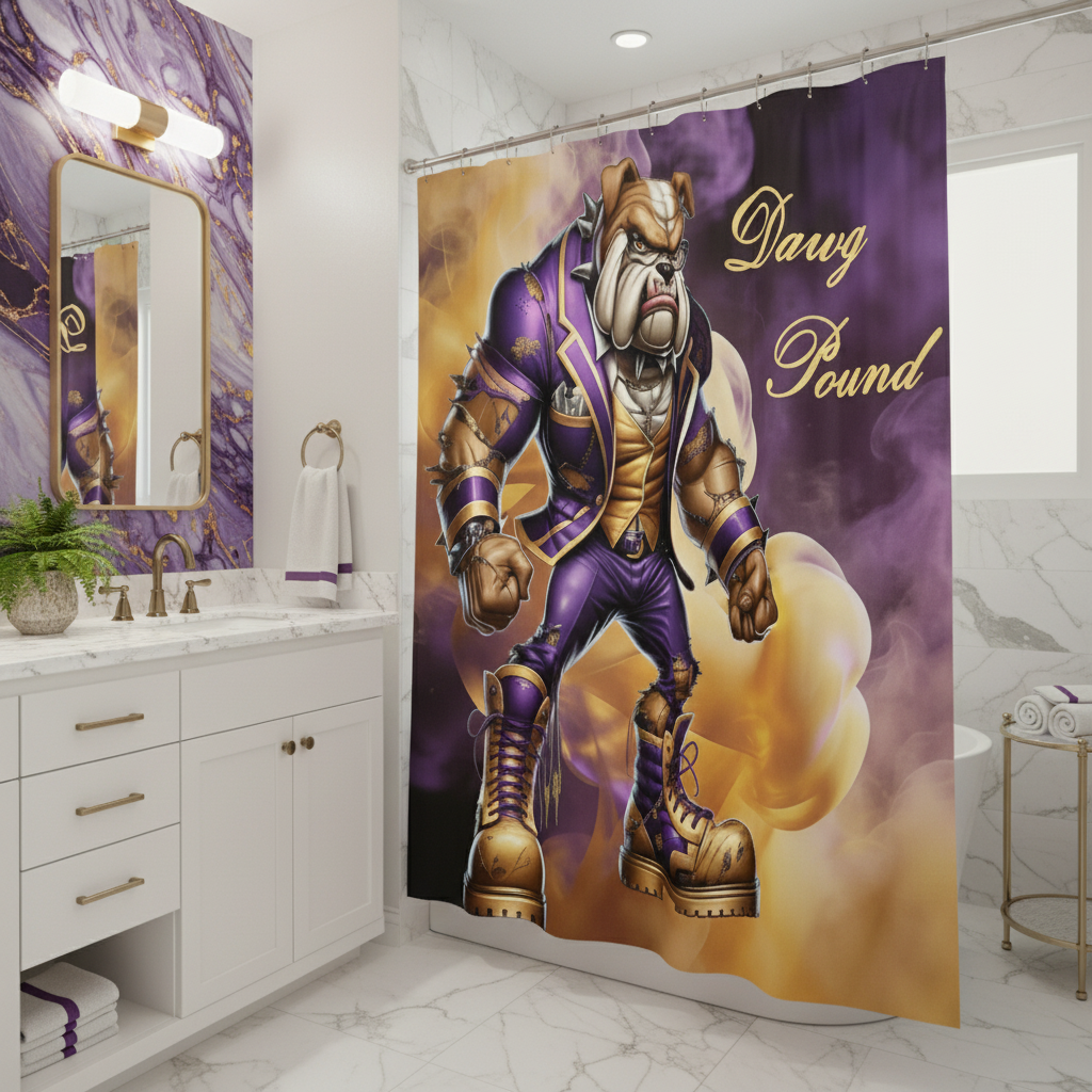 Copycat-Creations Dawg Pound Shower Curtain