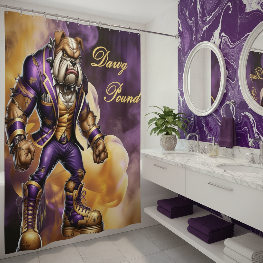 Copycat-Creations Dawg Pound Shower Curtain
