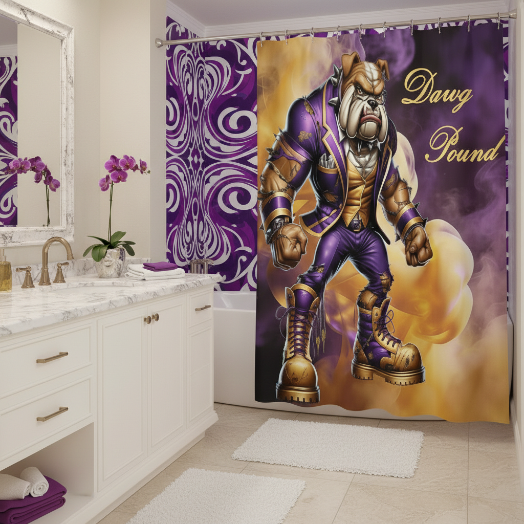 Copycat-Creations Dawg Pound Shower Curtain