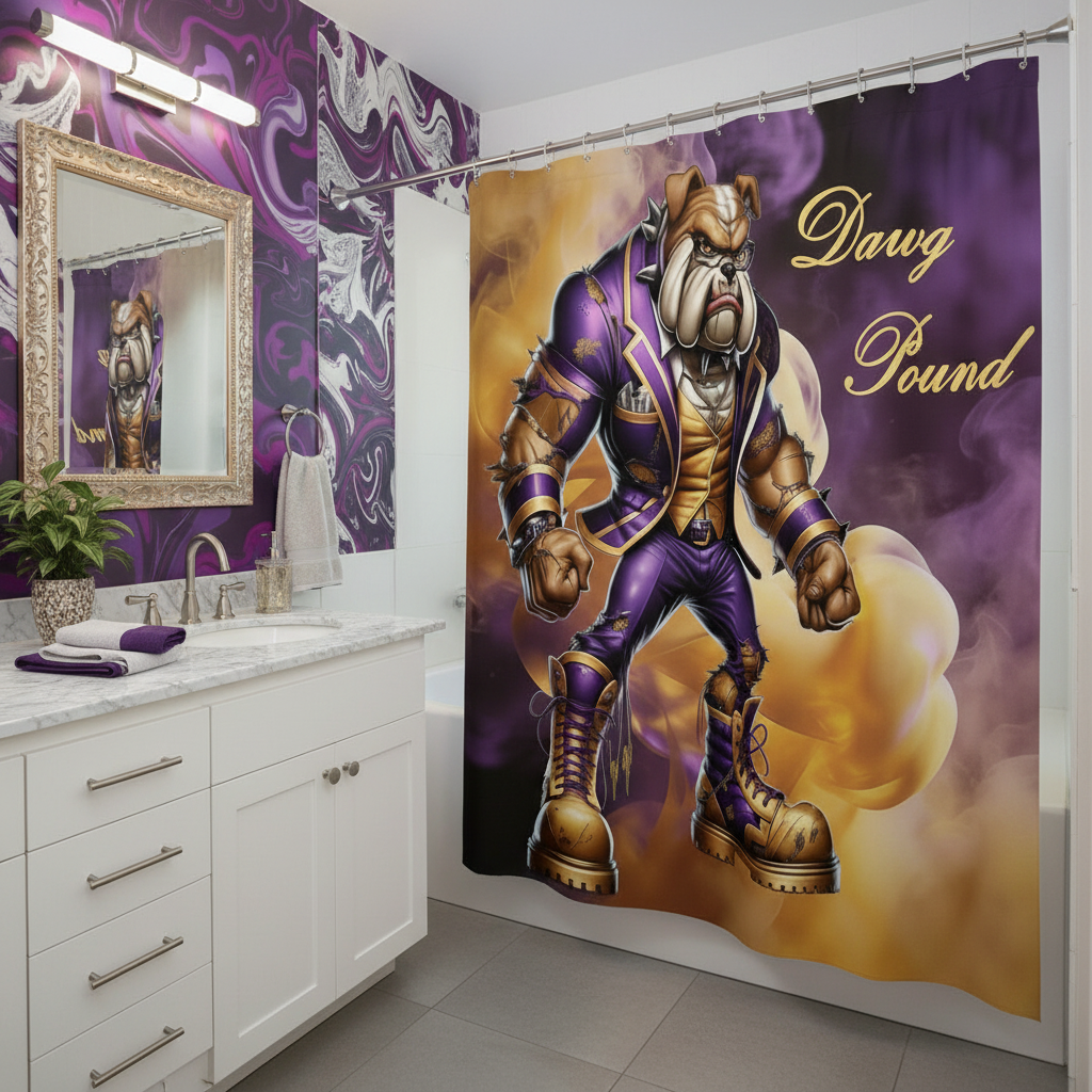 Copycat-Creations Dawg Pound Shower Curtain