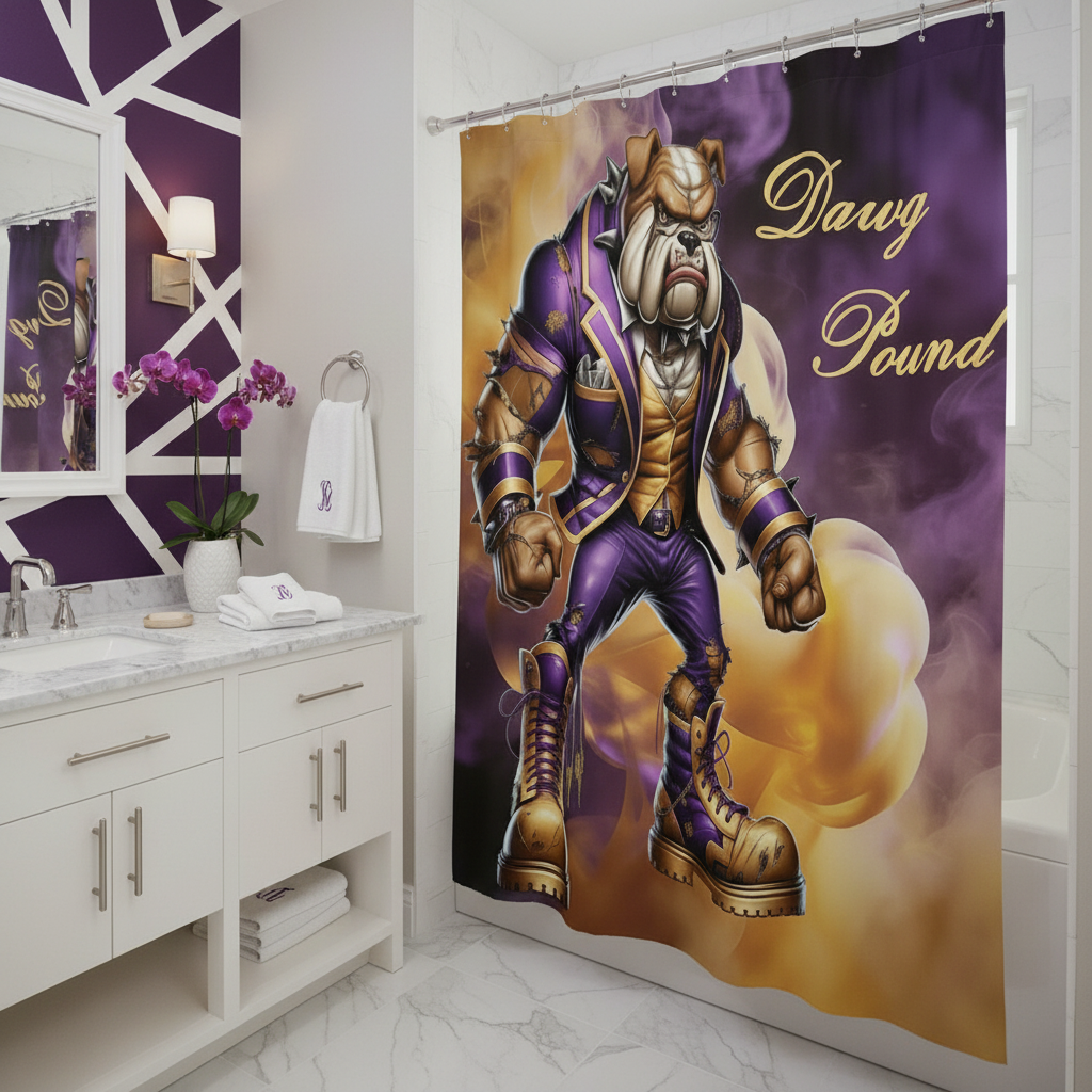Copycat-Creations Dawg Pound Shower Curtain