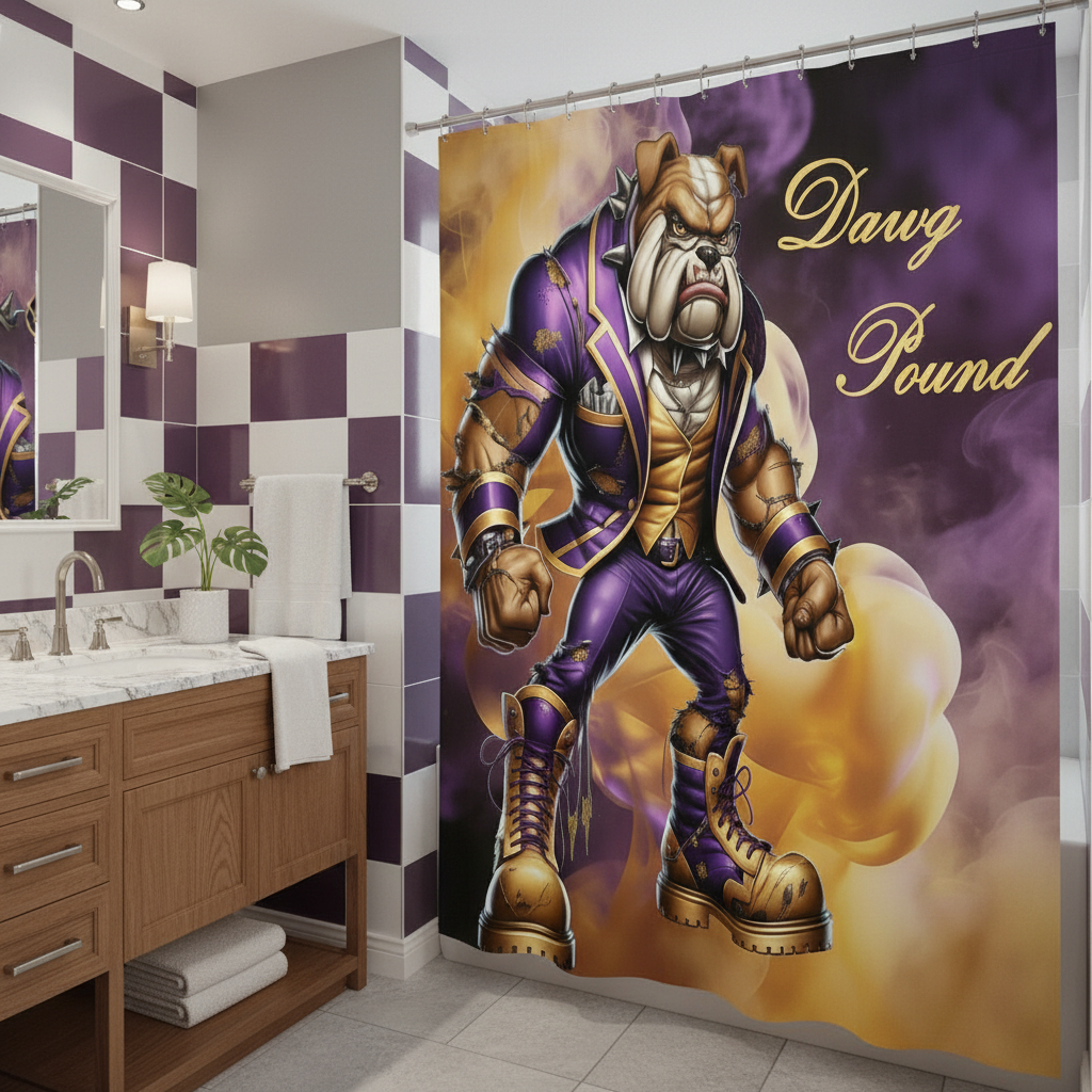 Copycat-Creations Dawg Pound Shower Curtain