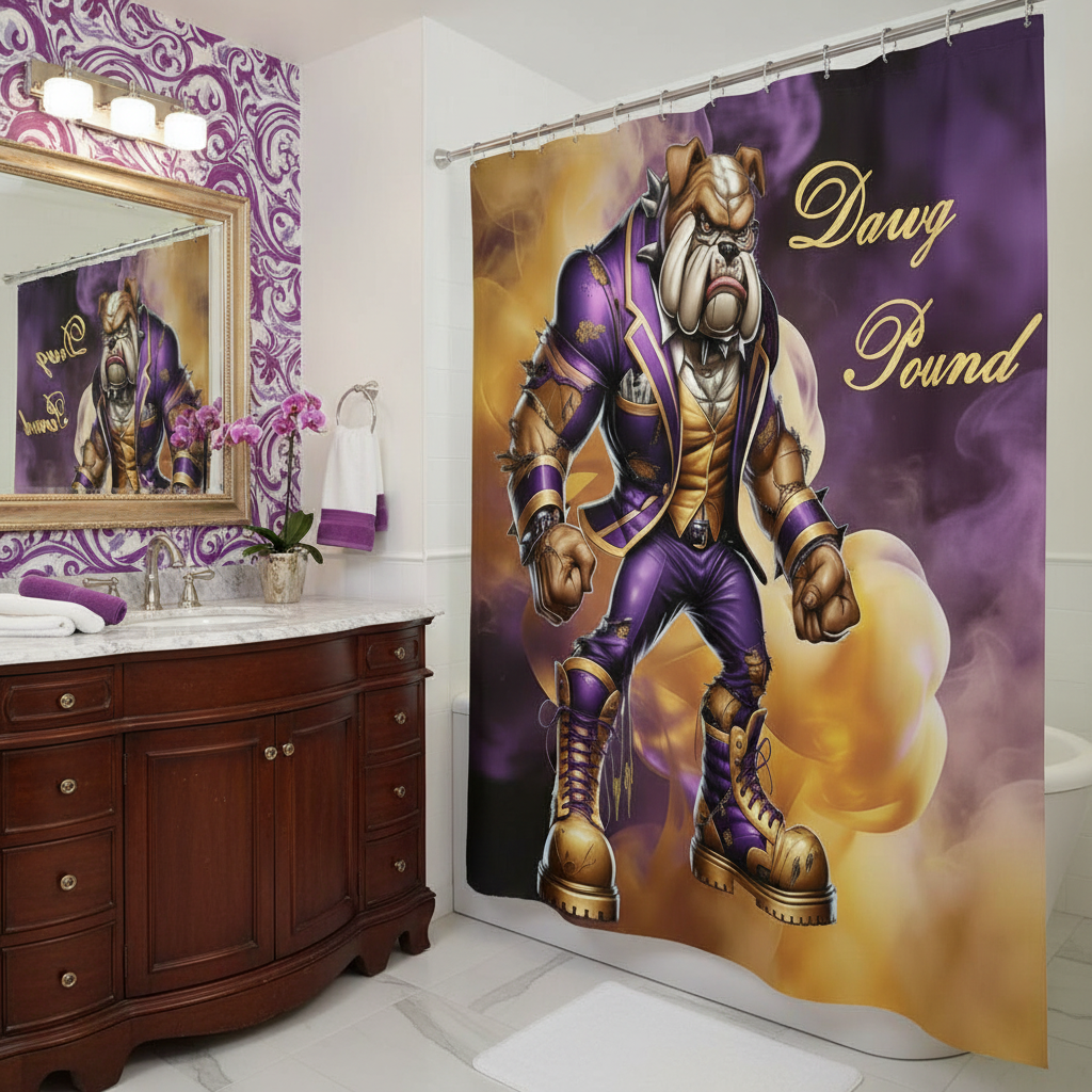Copycat-Creations Dawg Pound Shower Curtain