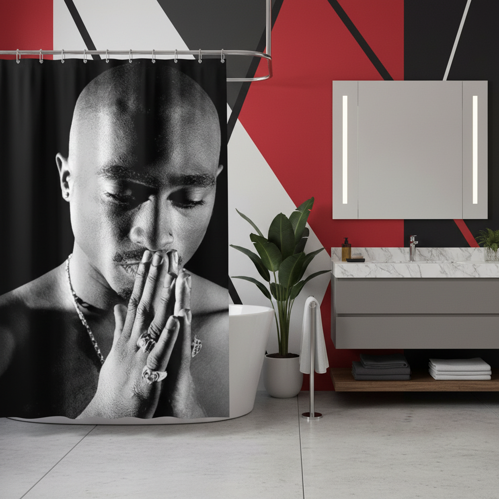 Legendary Tupac Shakur Shower Curtain