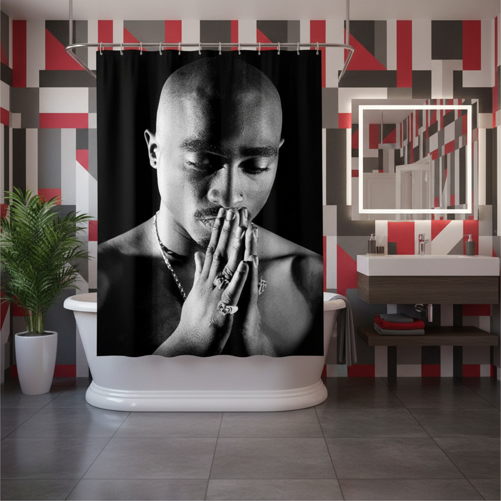 Legendary Tupac Shakur Shower Curtain