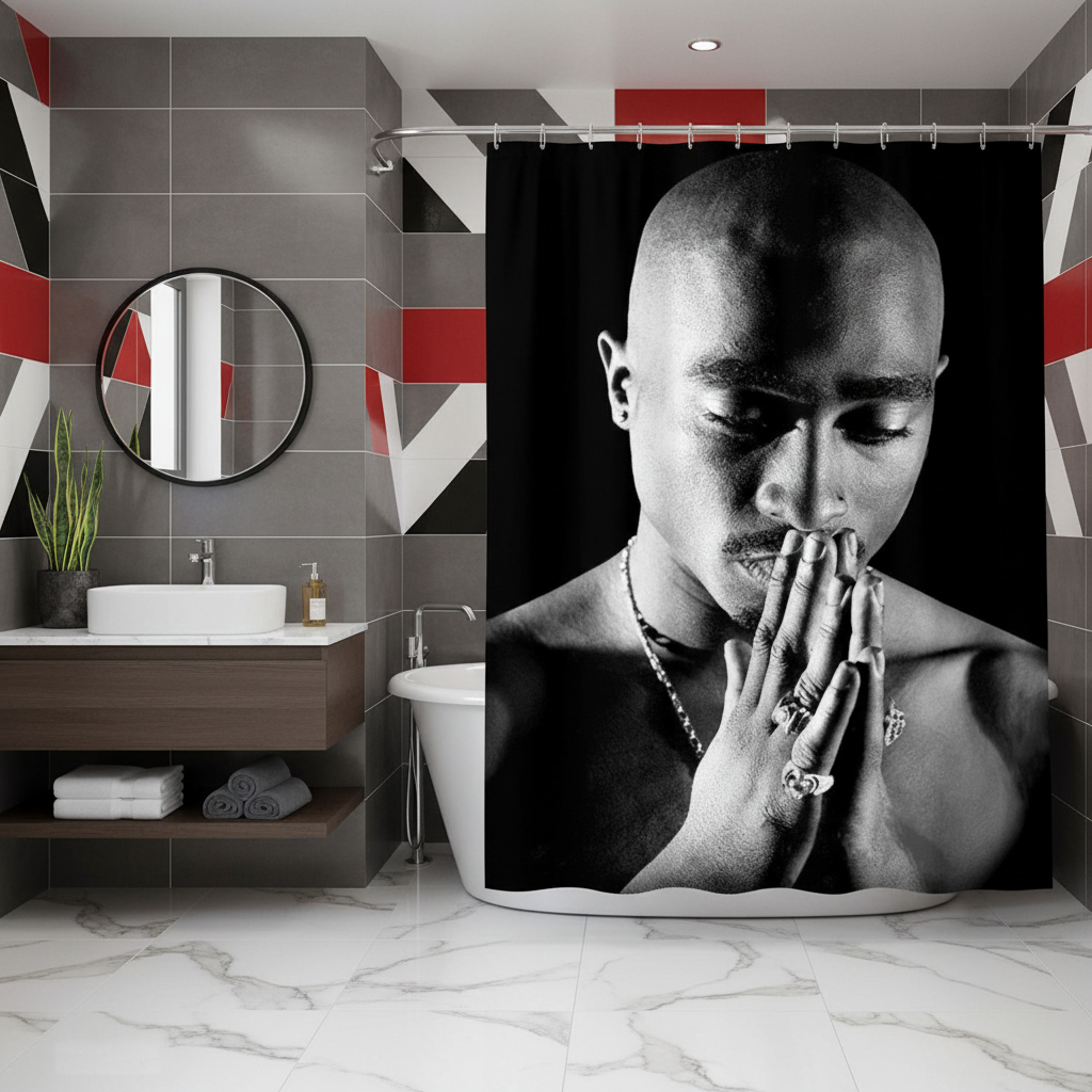 Legendary Tupac Shakur Shower Curtain