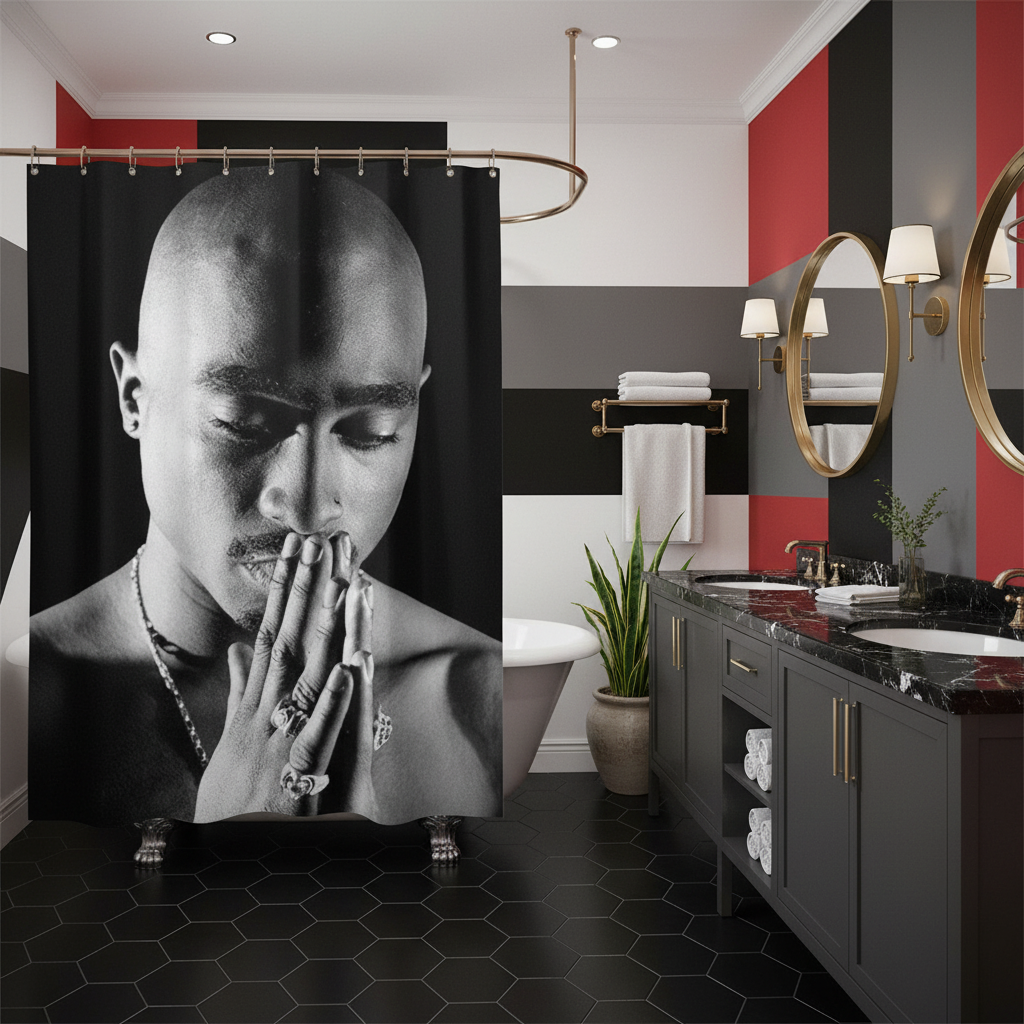 Legendary Tupac Shakur Shower Curtain