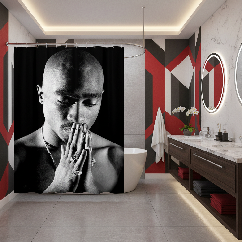 Legendary Tupac Shakur Shower Curtain