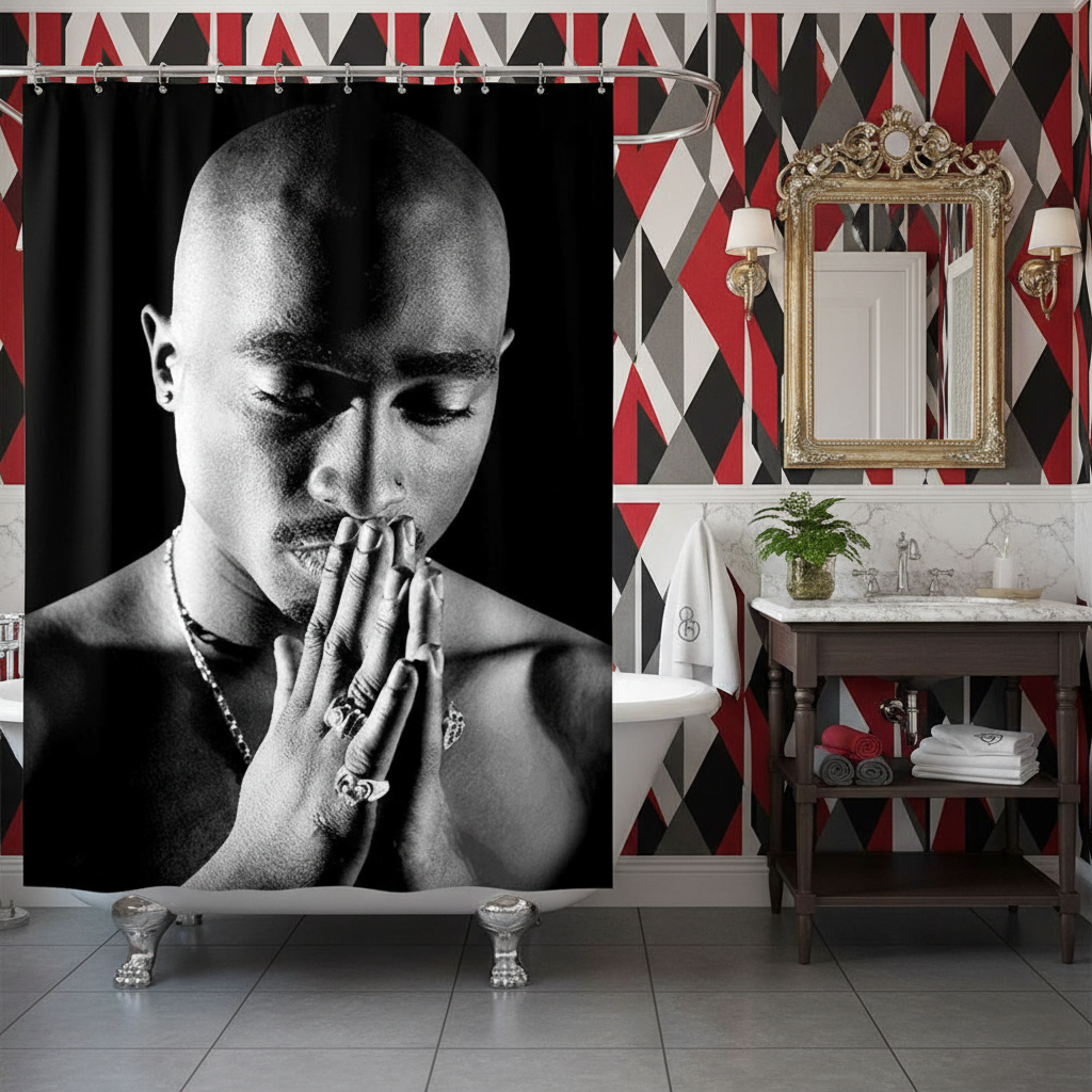 Legendary Tupac Shakur Shower Curtain