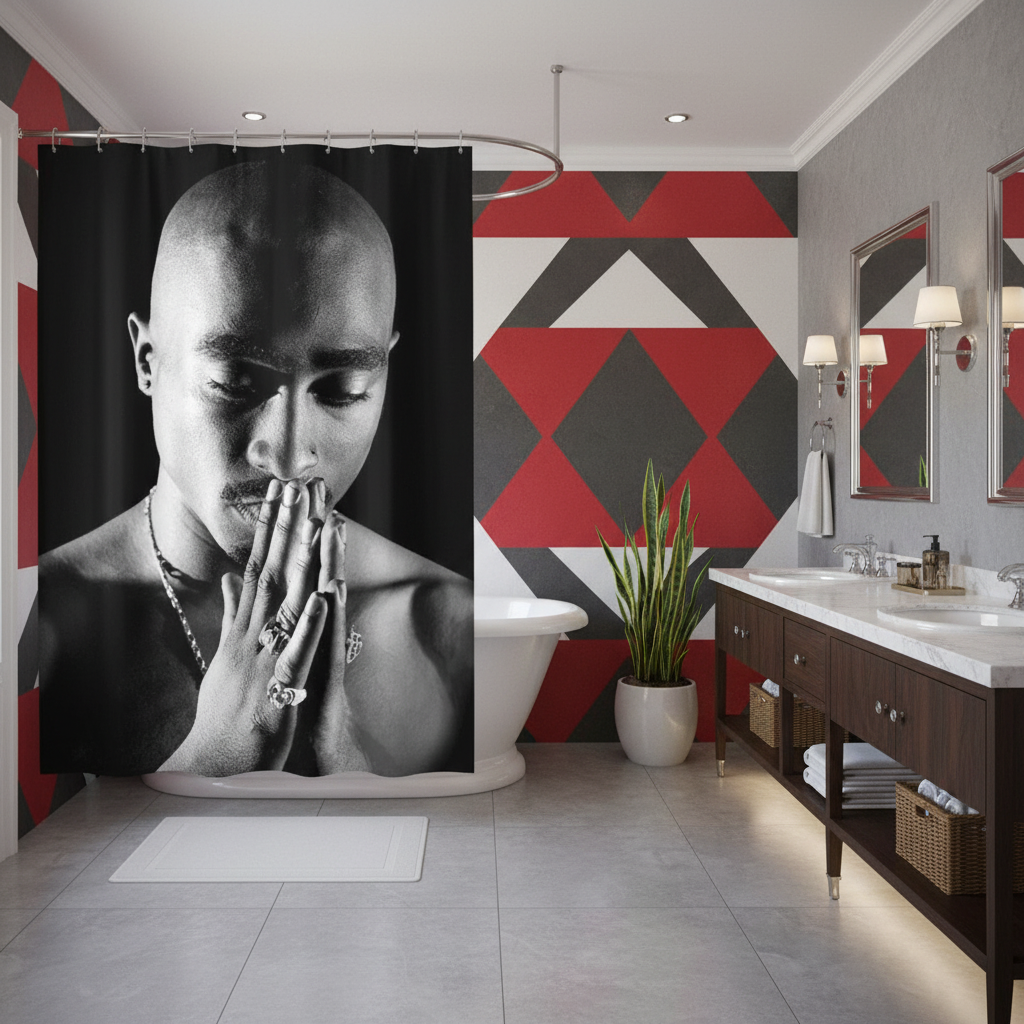 Legendary Tupac Shakur Shower Curtain