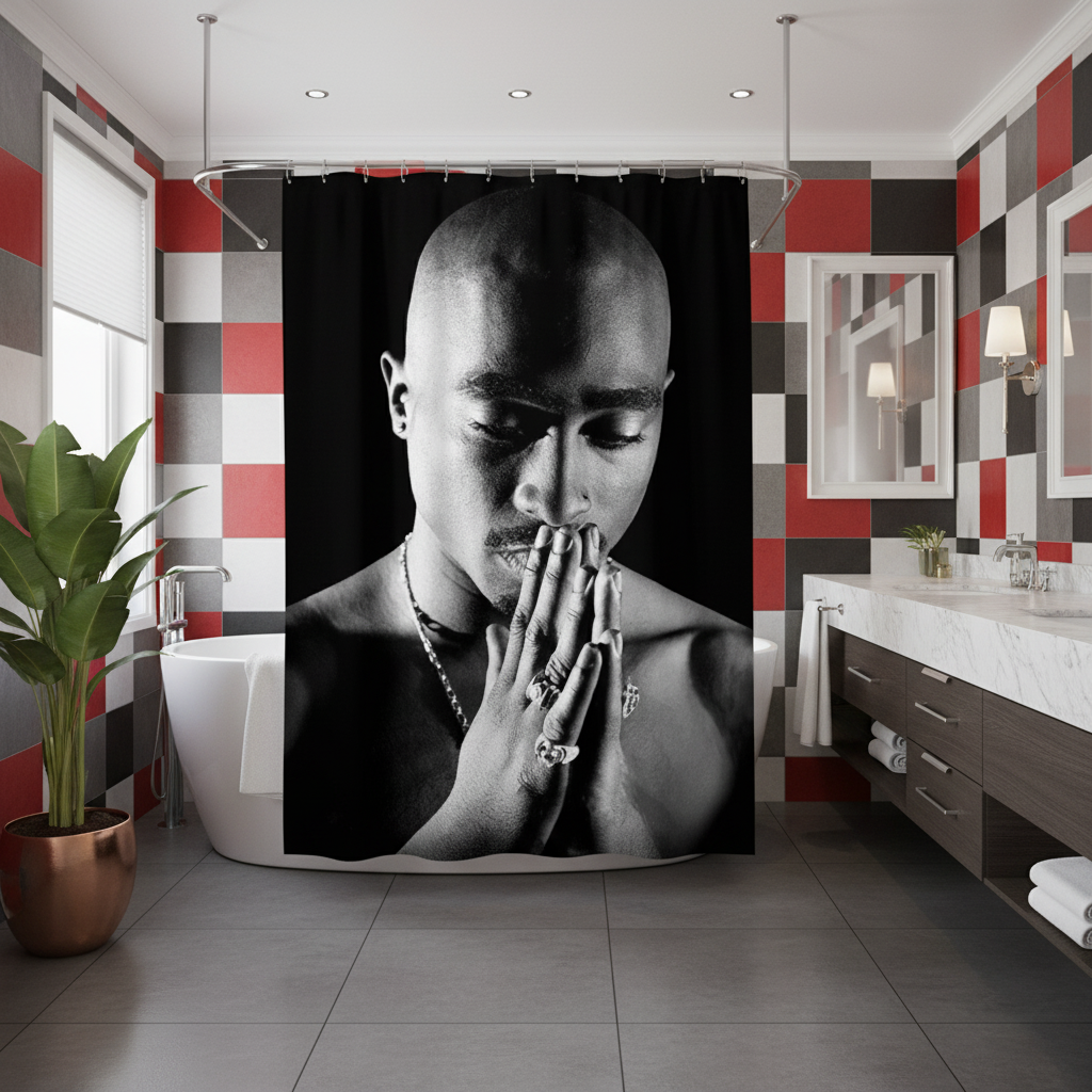 Legendary Tupac Shakur Shower Curtain
